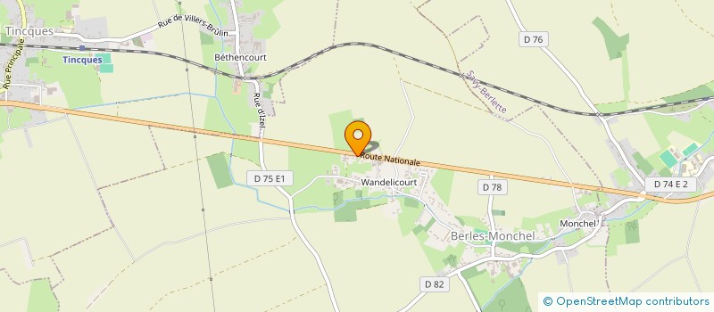 localisation de l'entreprise MADAME ALICE RUDA  BERLES-MONCHEL