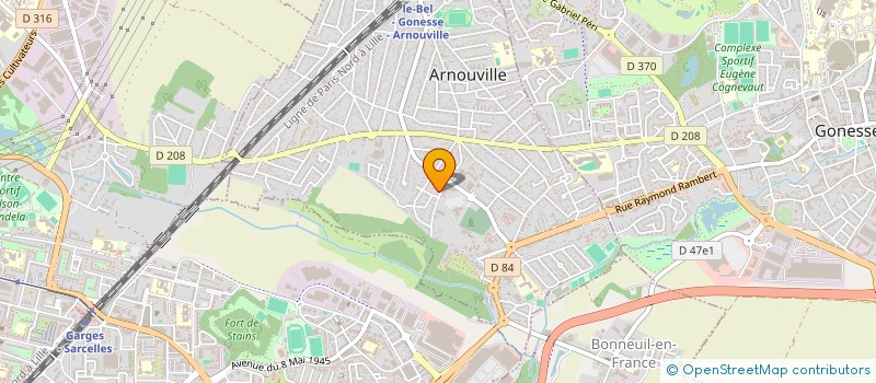 localisation de l'entreprise MADAME ALICE SABAK  ARNOUVILLE