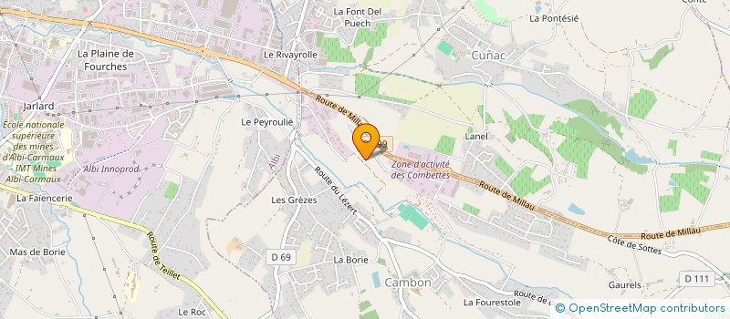 localisation de l'entreprise MADAME ALICE SALVETAT  CAMBON