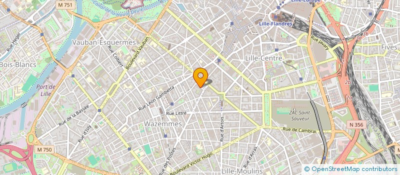 localisation de l'entreprise MADAME ALICE SAMPER  LILLE