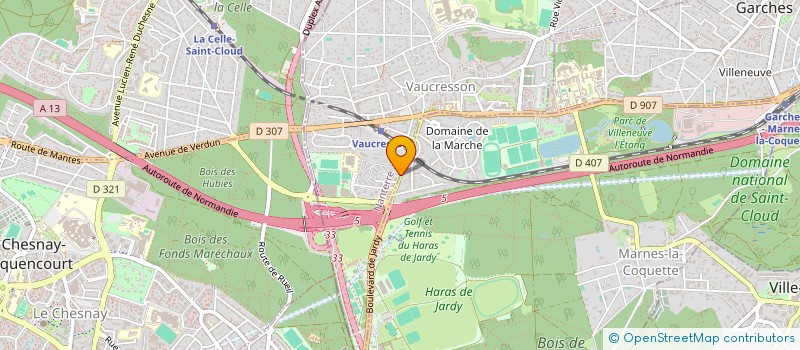 localisation de l'entreprise MADAME ALICE SANTINELLI  VAUCRESSON