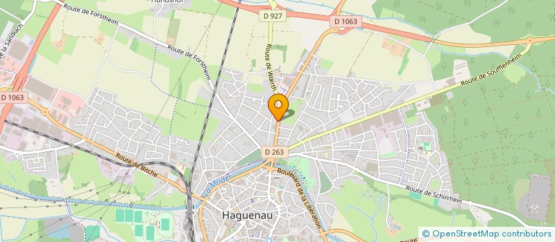 localisation de l'entreprise MADAME ALICE SCHIESTEL  HAGUENAU