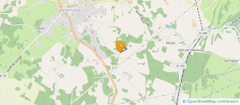 localisation de l'entreprise MADAME ALICE SOPHIE SABINE BLANCHIN  VILLENEUVE