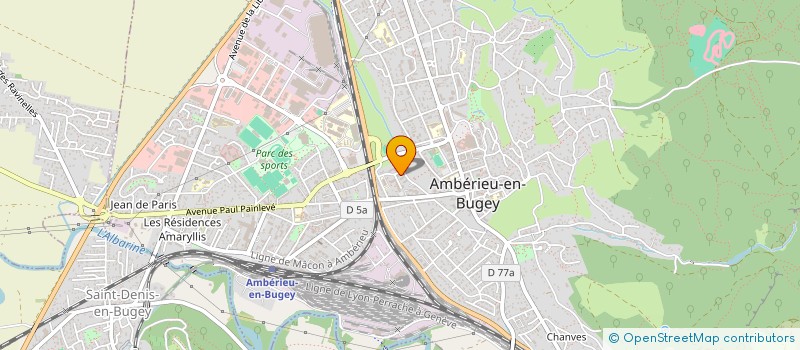 localisation de l'entreprise MADAME ALICE SZYMANSKI  AMBERIEU-EN-BUGEY