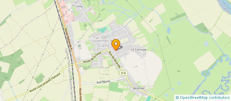 localisation de l'entreprise MADAME ALICE TARDY  VARENNES-LE-GRAND