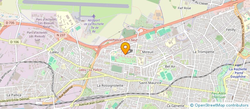 localisation de l'entreprise MADAME ALICE TELLIER  LA ROCHELLE