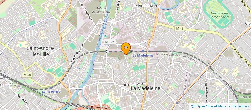 localisation de l'entreprise MADAME ALICE TELLIER à LA MADELEINE