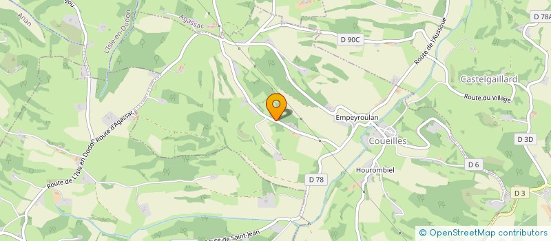 localisation de l'entreprise MADAME ALICE TERRADE  COUEILLES