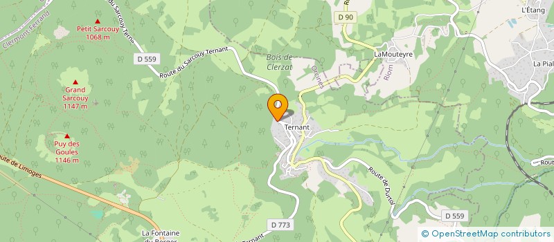 localisation de l'entreprise MADAME ALICE THELLIER  LE MAYET-DE-MONTAGNE