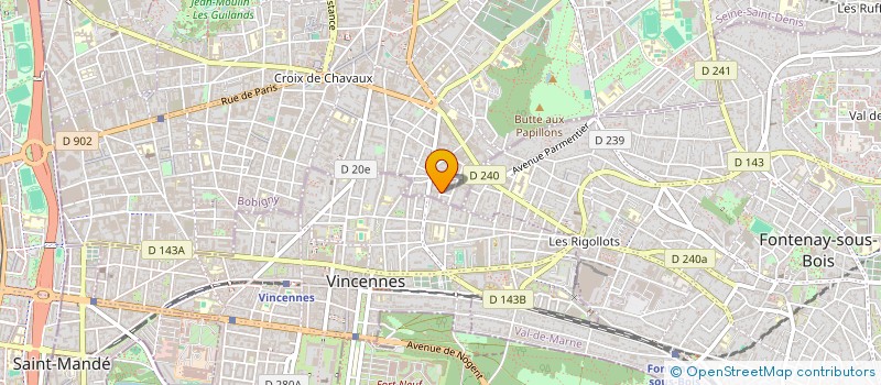 localisation de l'entreprise MADAME ALICE THEVENOT à MONTREUIL