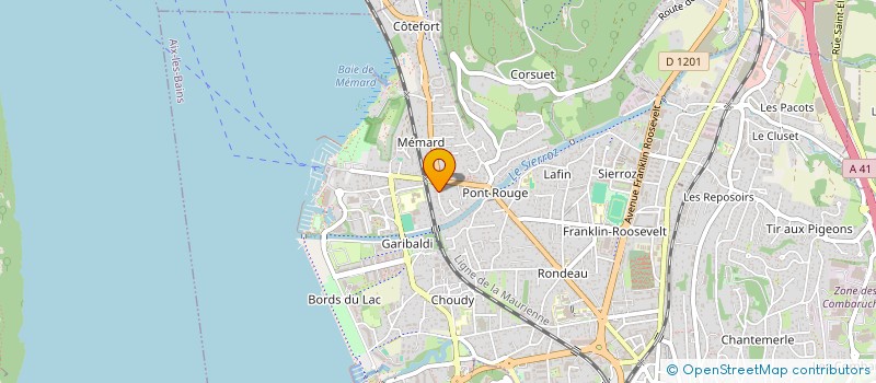 localisation de l'entreprise MADAME ALICE THIERRY  AIX-LES-BAINS