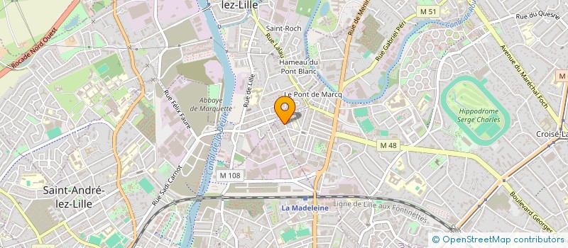 localisation de l'entreprise MADAME ALICE THIERY BROUTIN à MARCQ-EN-BARŒUL