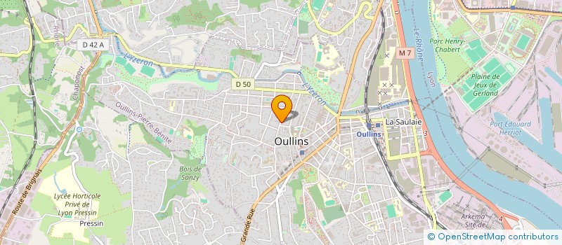 localisation de l'entreprise MADAME ALICE TOURLONIAS BERTHE  OULLINS-PIERRE-BENITE