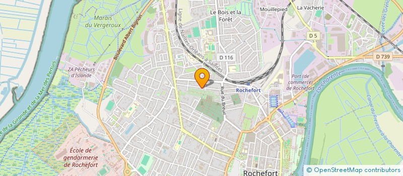 localisation de l'entreprise MADAME ALICE TOURNEUR  ROCHEFORT