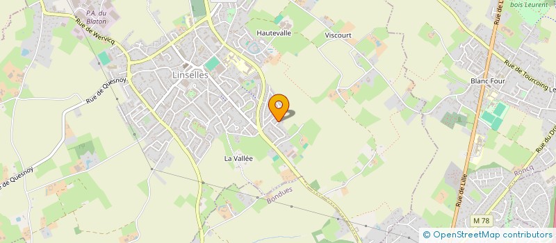localisation de l'entreprise MADAME ALICE TOURNIER  LINSELLES