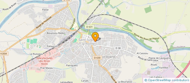 localisation de l'entreprise MADAME ALICE TOURRENC à SAINT-SULPICE-LA-POINTE