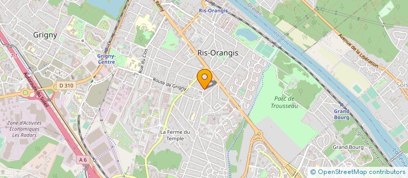 localisation de l'entreprise MADAME ALICE TOUSSAINT à RIS-ORANGIS