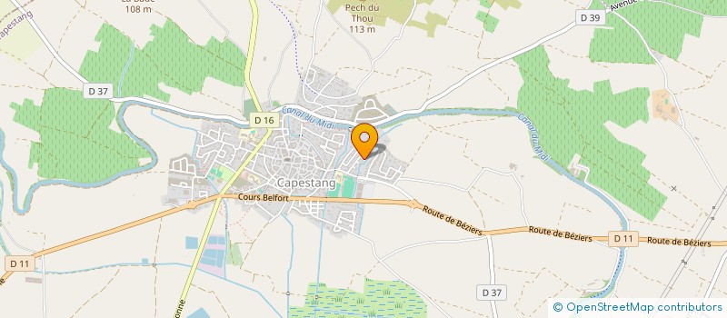 localisation de l'entreprise MADAME ALICE TREMEGES  CAPESTANG