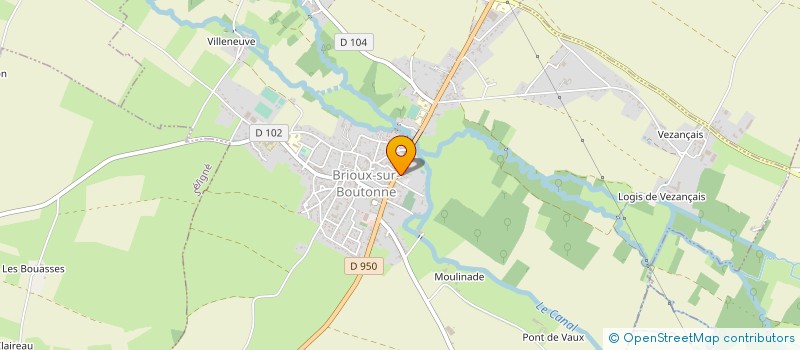 localisation de l'entreprise MADAME ALICE TRIBOT  BRIOUX-SUR-BOUTONNE