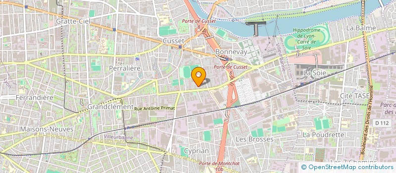 localisation de l'entreprise MADAME ALICE TRYSTRAM  VILLEURBANNE