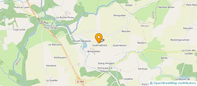 localisation de l'entreprise MADAME ALICE URVOY à MESLAN