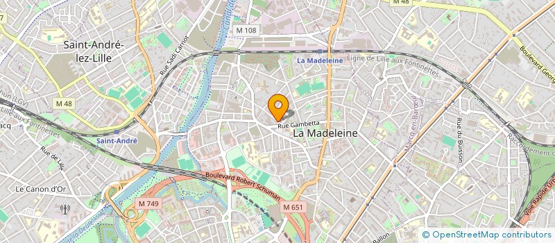 localisation de l'entreprise MADAME ALICE VALENTI à LA MADELEINE