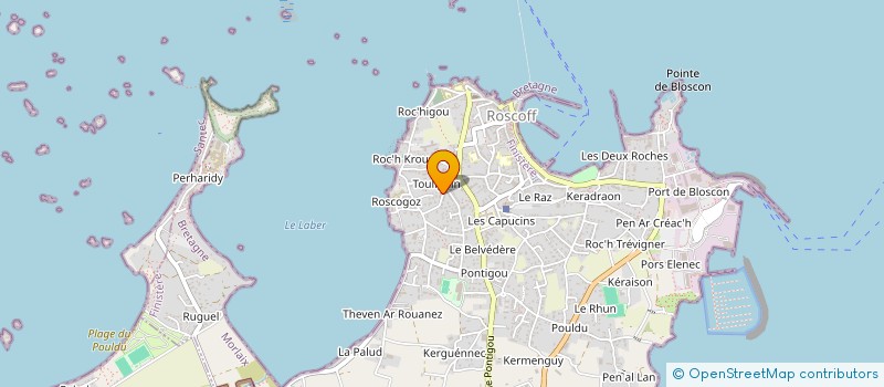 localisation de l'entreprise MADAME ALICE VALIERGUE  ROSCOFF