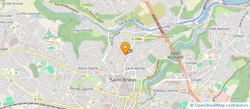 localisation de l'entreprise MADAME ALICE VASSAL à SAINT-BRIEUC