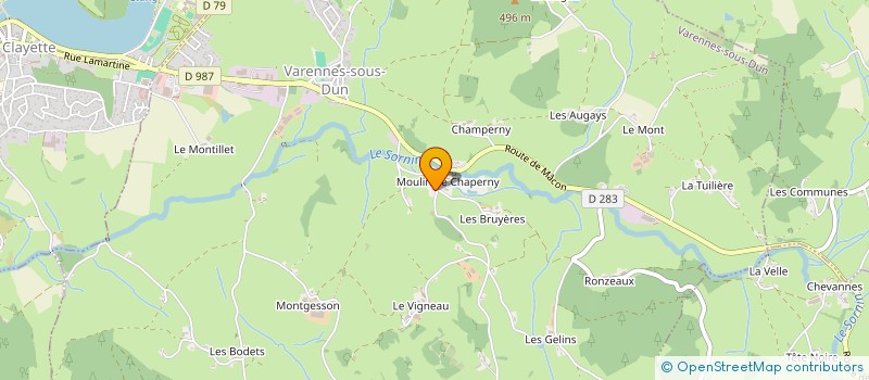 localisation de l'entreprise MADAME ALICE VERNAY à VARENNES-SOUS-DUN