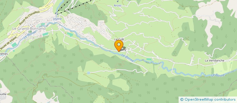 localisation de l'entreprise MADAME ALICE VERNEY  LE GRAND-BORNAND