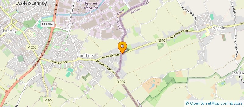 localisation de l'entreprise MADAME ALICE VILLETTE  TOUFFLERS