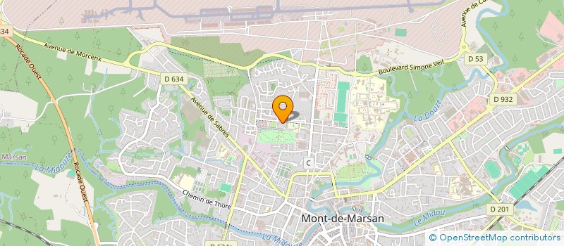 localisation de l'entreprise MADAME ALICE VISADE  MONT-DE-MARSAN