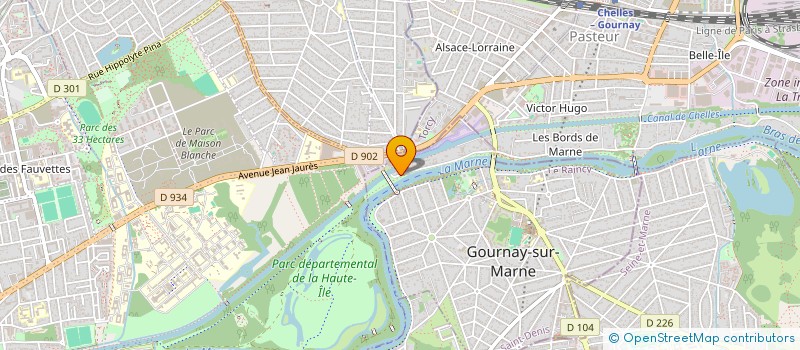 localisation de l'entreprise MADAME ALICE WANDA ELDA MELCZER  GOURNAY-SUR-MARNE