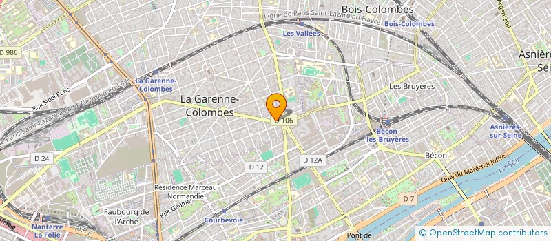 localisation de l'entreprise MADAME ALICE WEIDMANN  LA GARENNE-COLOMBES