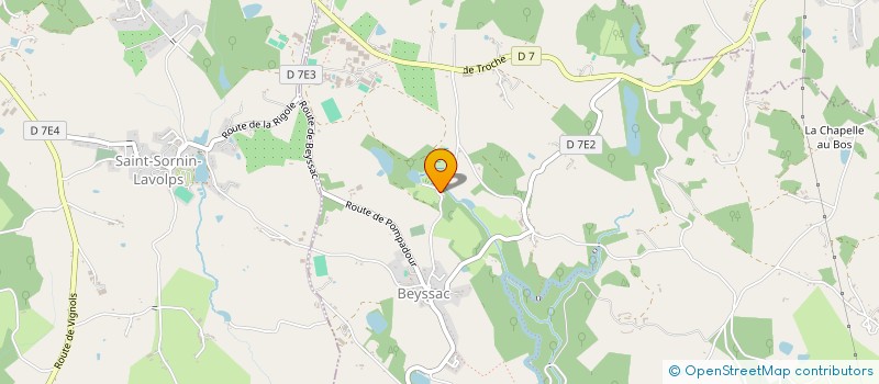 localisation de l'entreprise MADAME ALICE WHITE  BEYSSAC