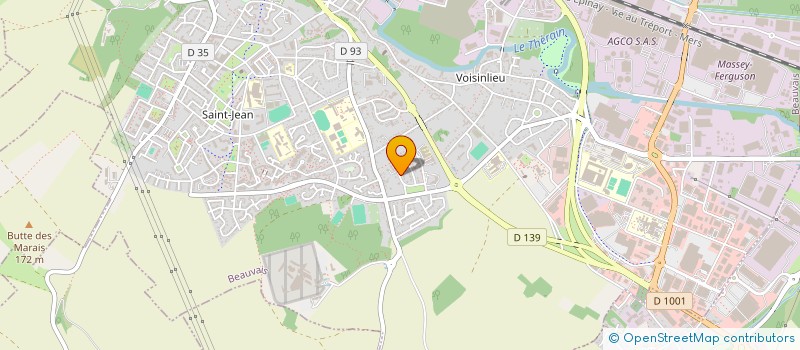 localisation de l'entreprise MADAME ALICE YANG  BEAUVAIS