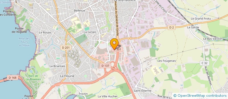 localisation de l'entreprise MADAME ALICIA ACHAKKOR  SAINT-MALO