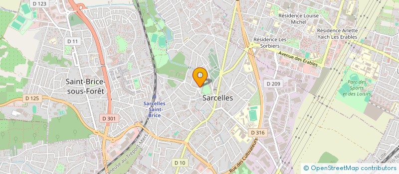 localisation de l'entreprise MADAME ALICIA ALOU  SARCELLES