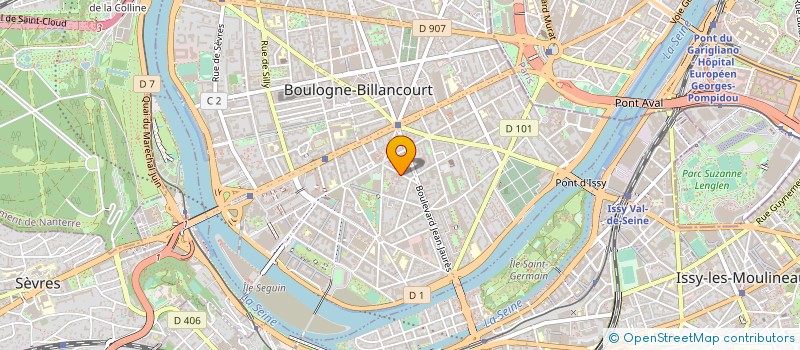 localisation de l'entreprise MADAME ALICIA ANDRES MARTIN à BOULOGNE-BILLANCOURT