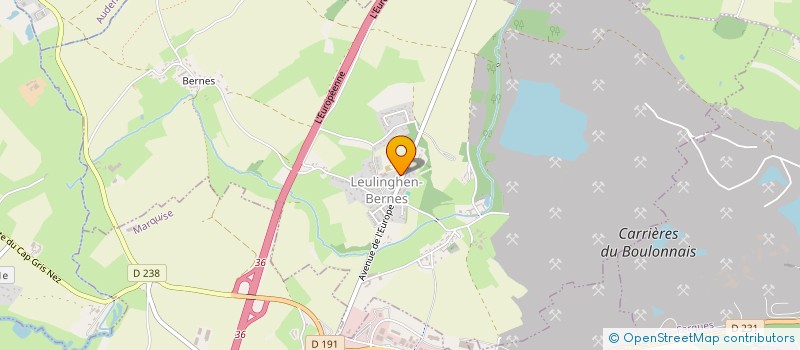 localisation de l'entreprise MADAME ALICIA ARNOUX  LEULINGHEN-BERNES