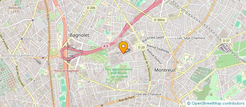 localisation de l'entreprise MADAME ALICIA AZZAR  MONTREUIL