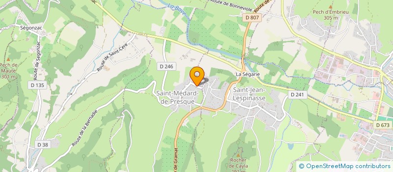 localisation de l'entreprise MADAME ALICIA BARRES  SAINT-MEDARD-DE-PRESQUE