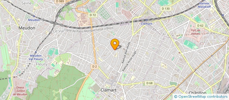 localisation de l'entreprise MADAME ALICIA BAUDEN  CLAMART