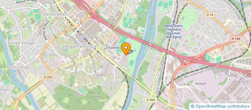 localisation de l'entreprise MADAME ALICIA BAUDRY  PONTOISE