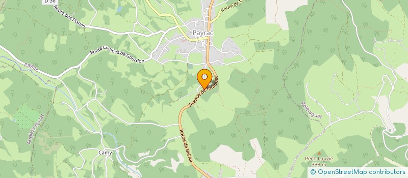 localisation de l'entreprise MADAME ALICIA BOISSET  PAYRAC