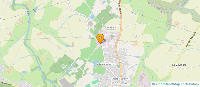 localisation de l'entreprise MADAME ALICIA BOSSE à MONTREVAULT-SUR-EVRE