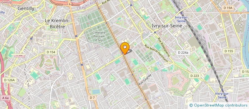 localisation de l'entreprise MADAME ALICIA BOSSERT  IVRY-SUR-SEINE