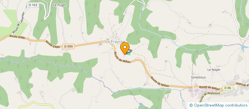 localisation de l'entreprise MADAME ALICIA BOUTOUNET  LE FRAYSSE