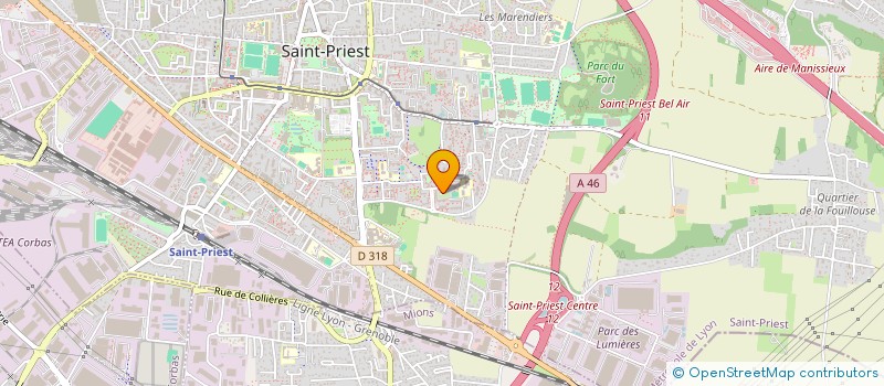 localisation de l'entreprise MADAME ALICIA BUGNON  SAINT-PRIEST