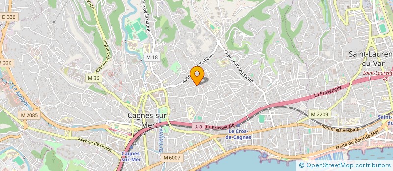 localisation de l'entreprise MADAME ALICIA CASSETTANI à CAGNES-SUR-MER